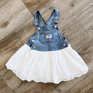 🎉 5/$20 Osh Kosh Overall Skirt Size 18m